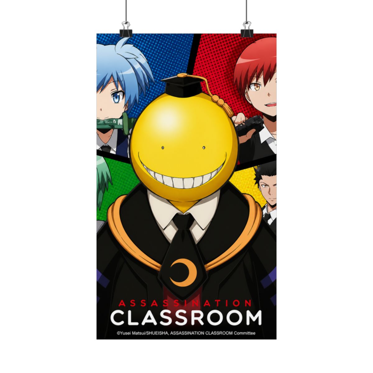 ASSASSINATION CLASSROOM Poster Koro VS pupils (52x38cm) - alternate angle 3, merchandise