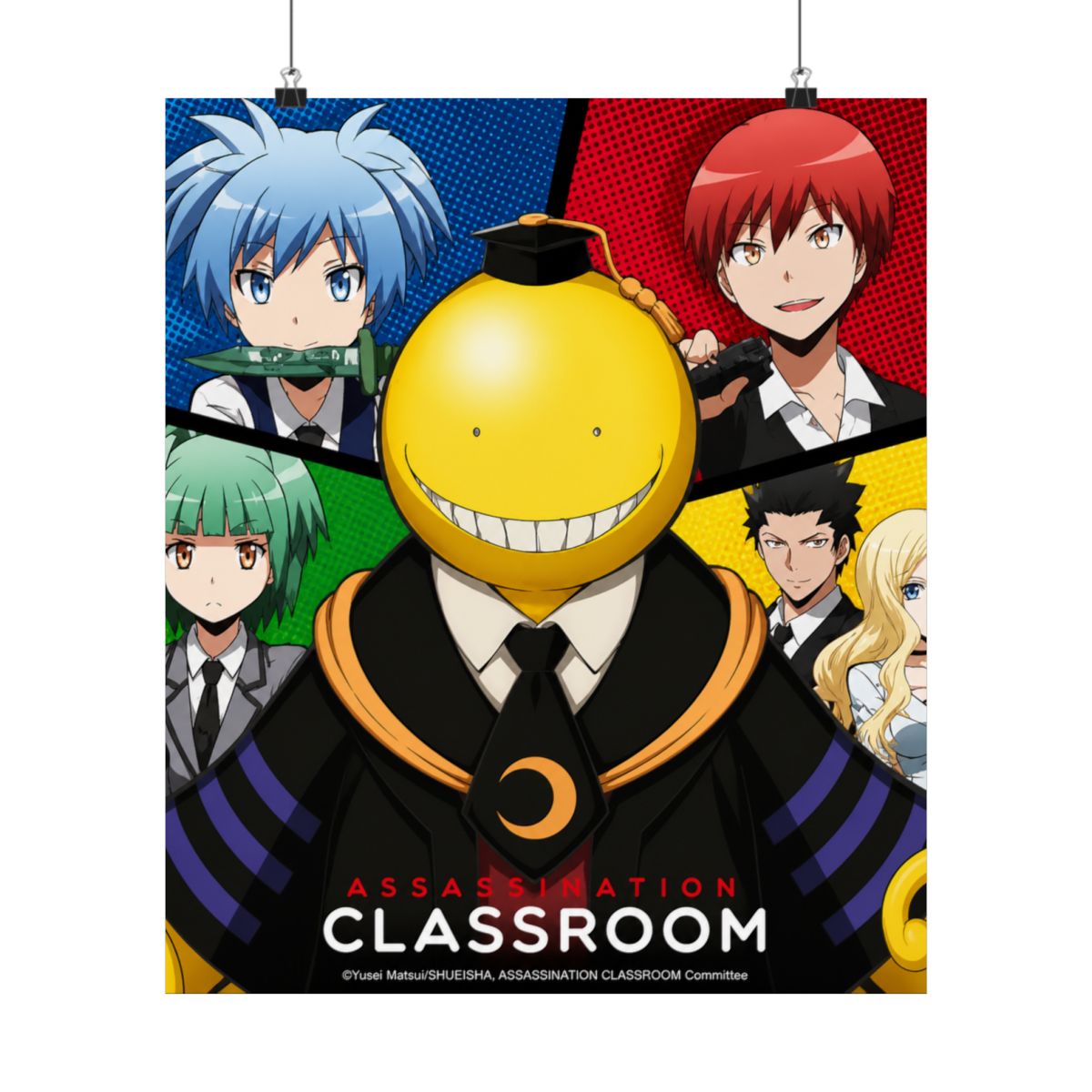 ASSASSINATION CLASSROOM Poster Koro VS pupils (52x38cm) - alternate angle 3, merchandise