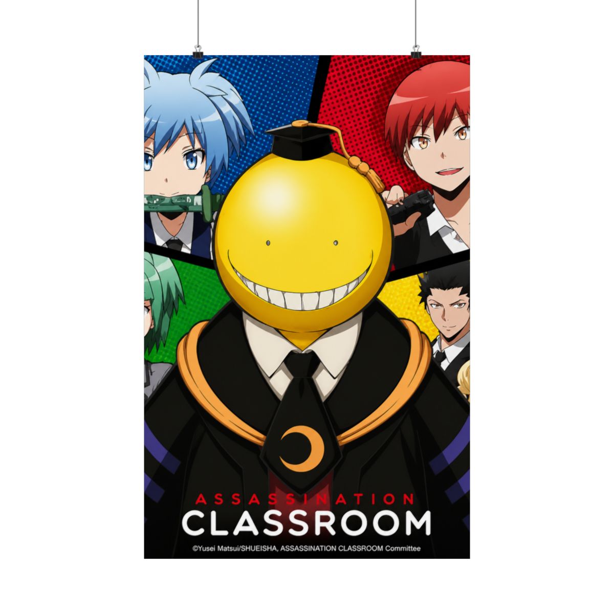 ASSASSINATION CLASSROOM Poster Koro VS pupils (52x38cm) - alternate angle 4, merchandise