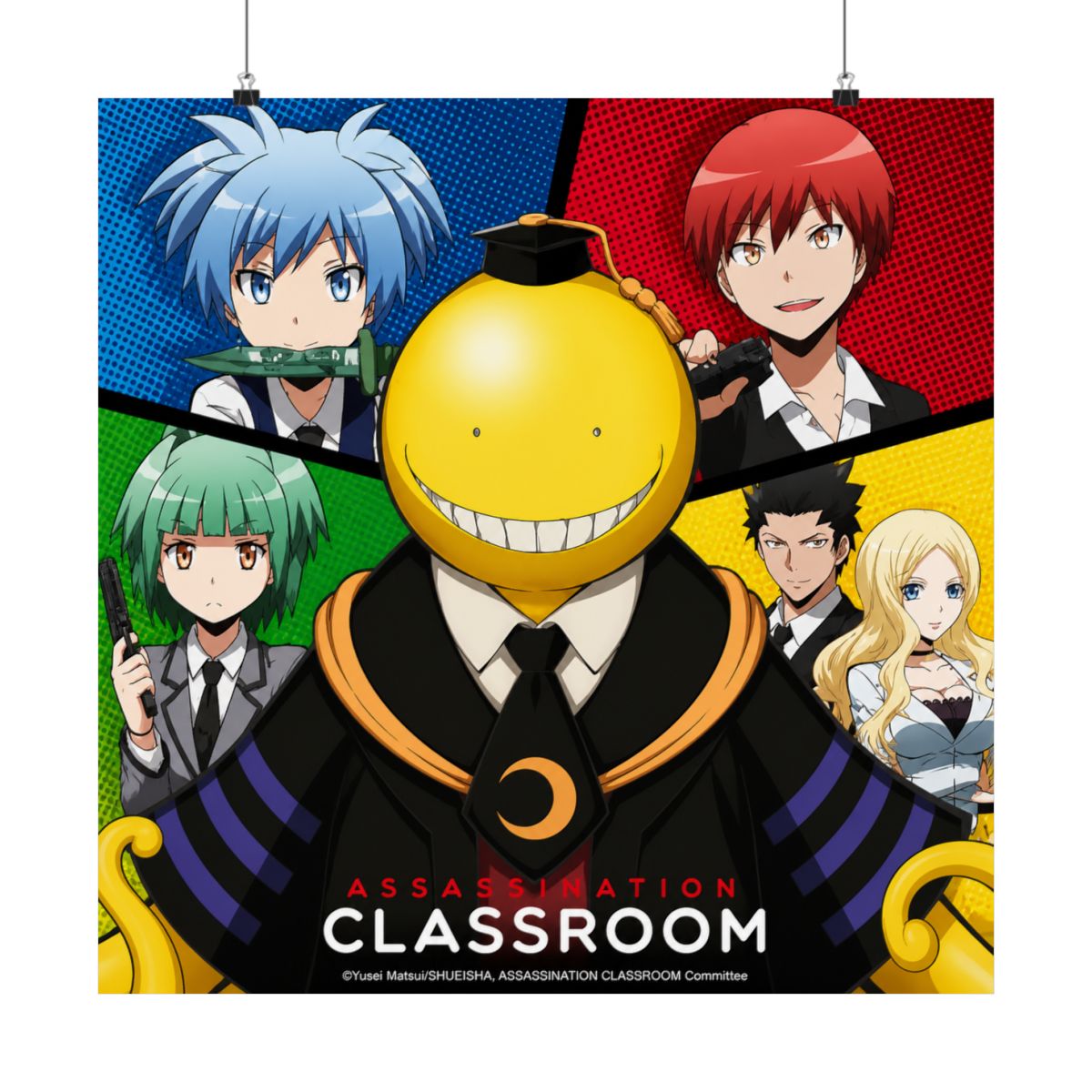 ASSASSINATION CLASSROOM Poster Koro VS pupils (52x38cm) - alternate angle 5, merchandise