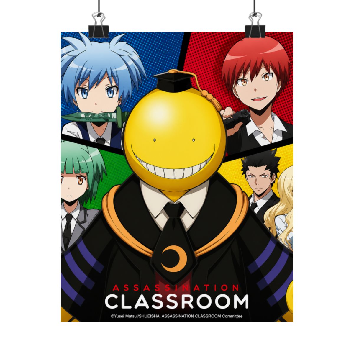ASSASSINATION CLASSROOM Poster Koro VS pupils (52x38cm) - alternate angle 5, merchandise