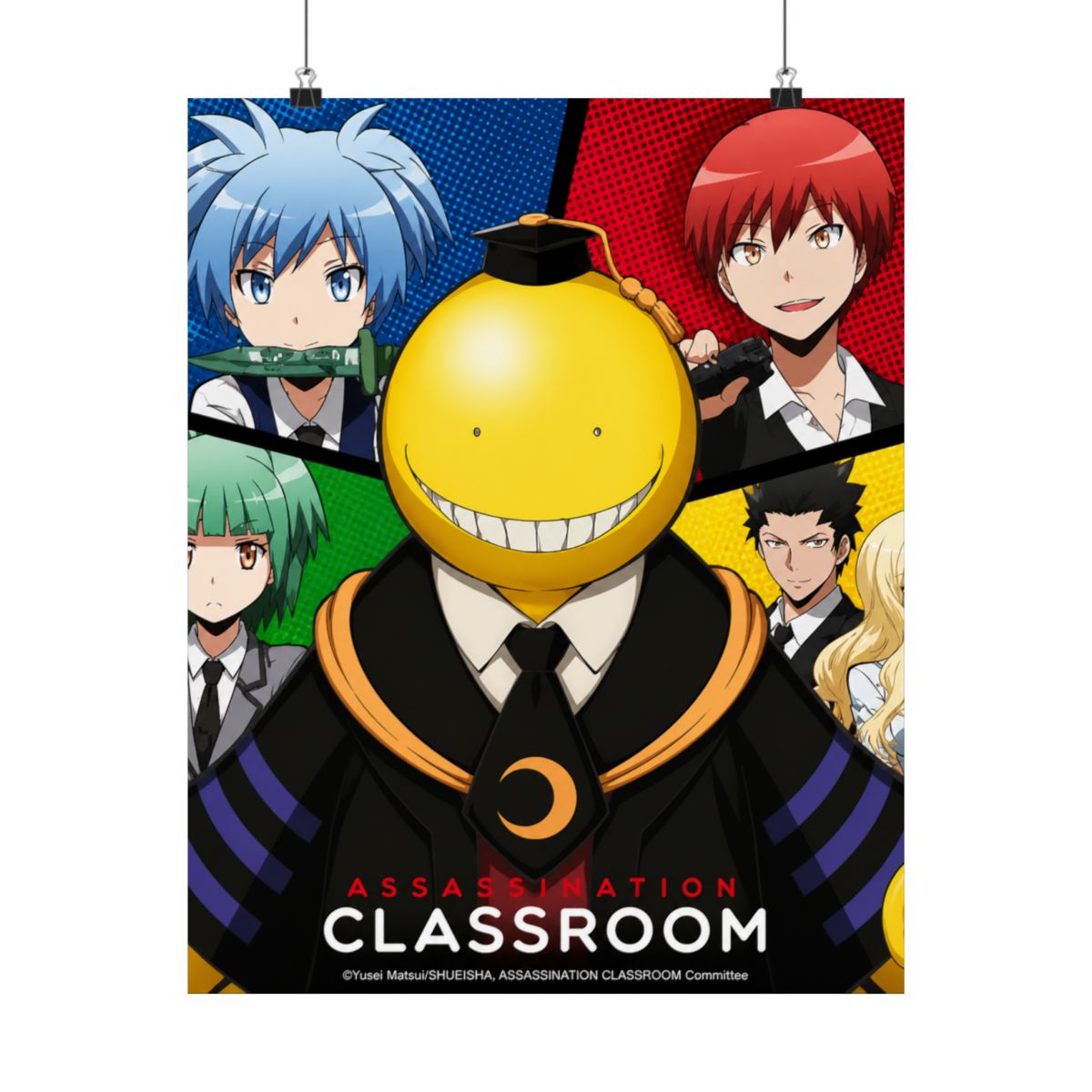ASSASSINATION CLASSROOM Poster Koro VS pupils (52x38cm) - alternate angle 2, merchandise