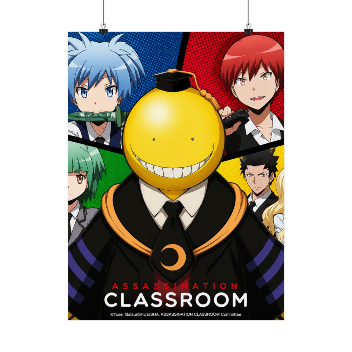 ASSASSINATION CLASSROOM Poster Koro VS pupils (52x38cm) - alternate angle 1, merchandise