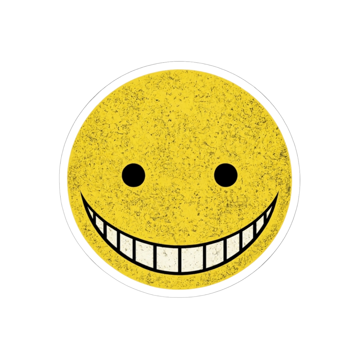 Assassination Classroom Koro Sensei Smiley Face Minimalist Anime Graphic Design - alternate angle 1, merchandise