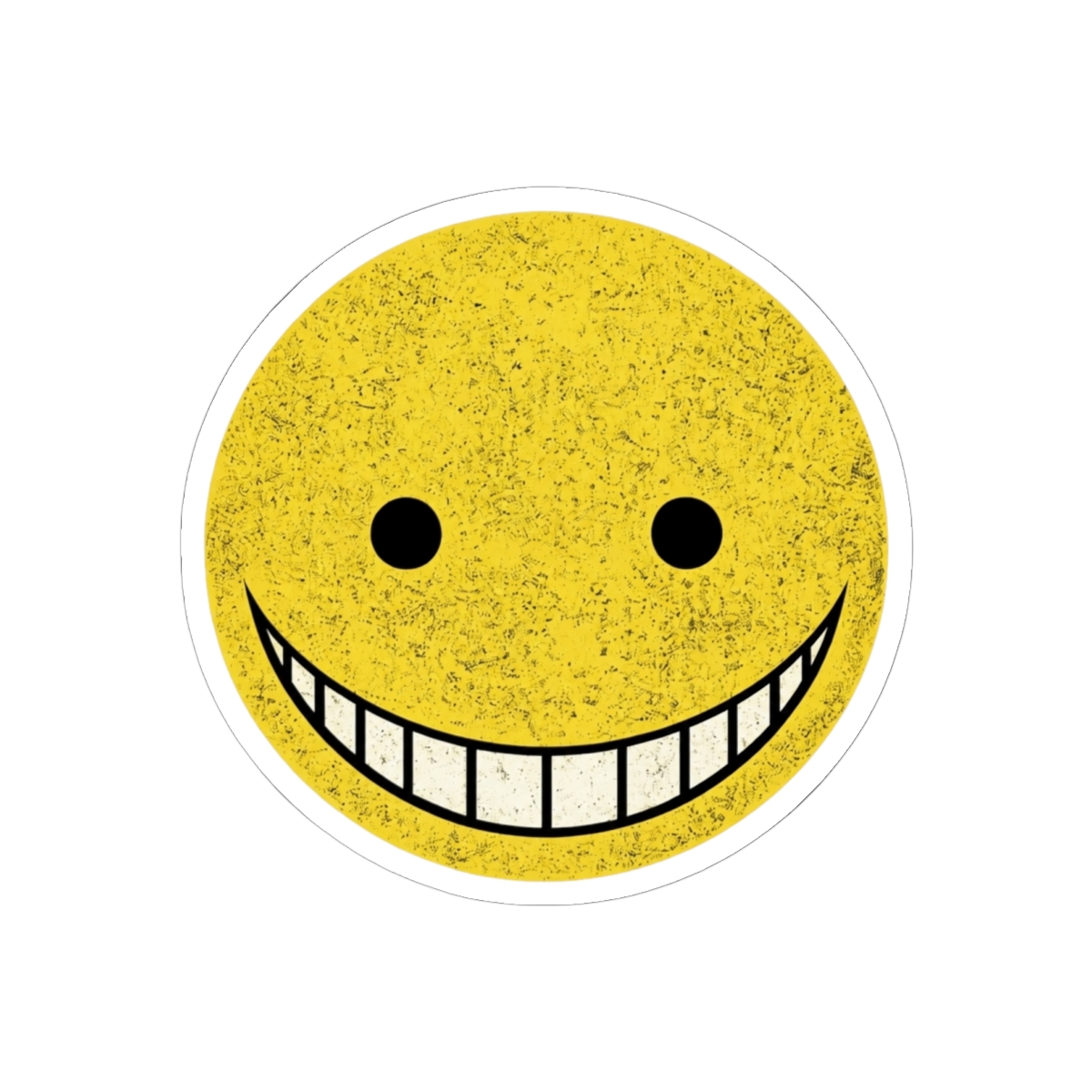 Assassination Classroom Koro Sensei Smiley Face Minimalist Anime Graphic Design - alternate angle 2, merchandise